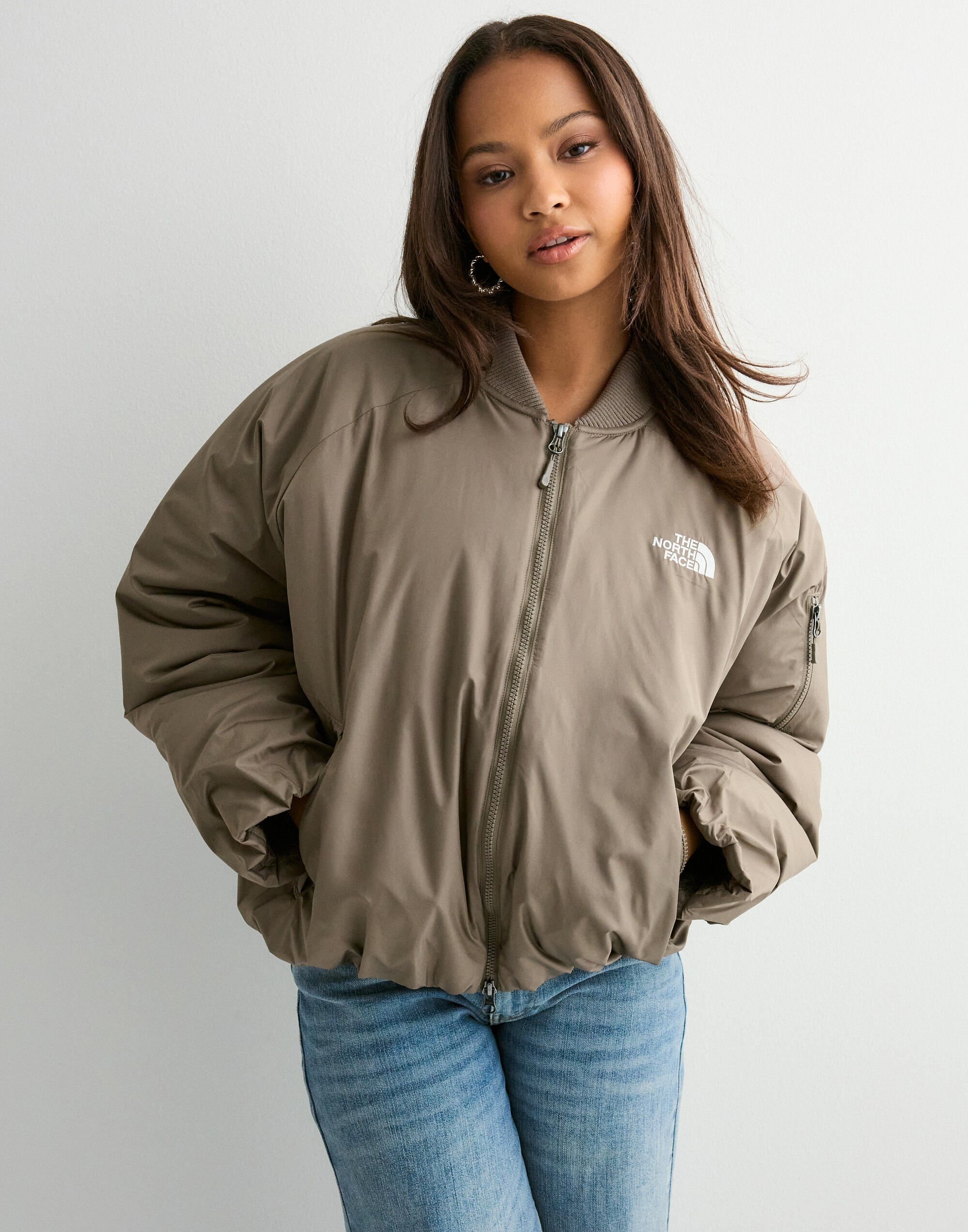 Buy The North Face W CHOQA BOMBER JKT - *NY*Mocha Brown | Nelly.com