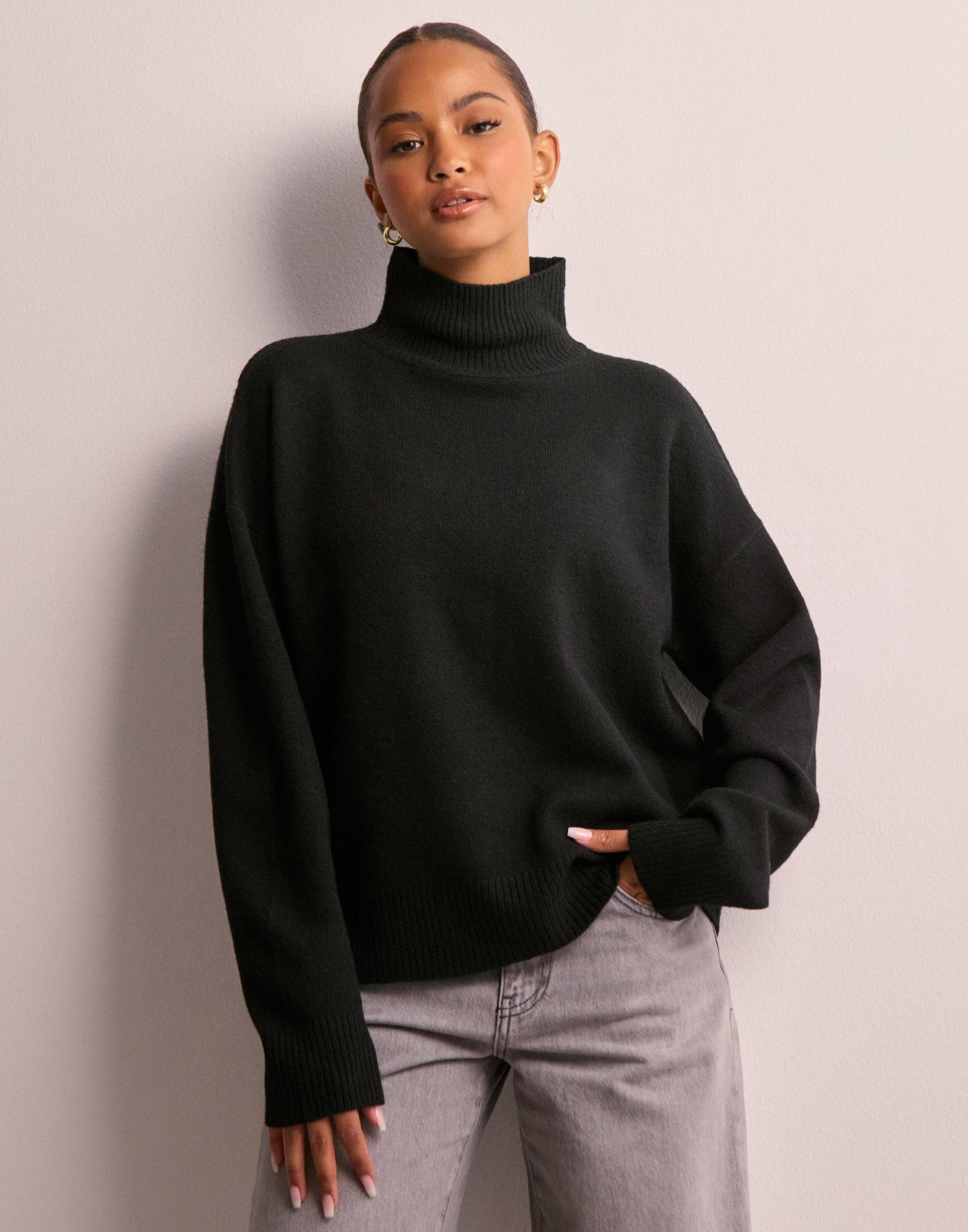 Loose Polo Knit Sweater