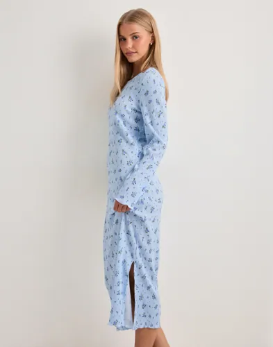 PIECES Pcflora Ls Midi Dress Jrs Noos Bc midiklänningar dam – bild 2