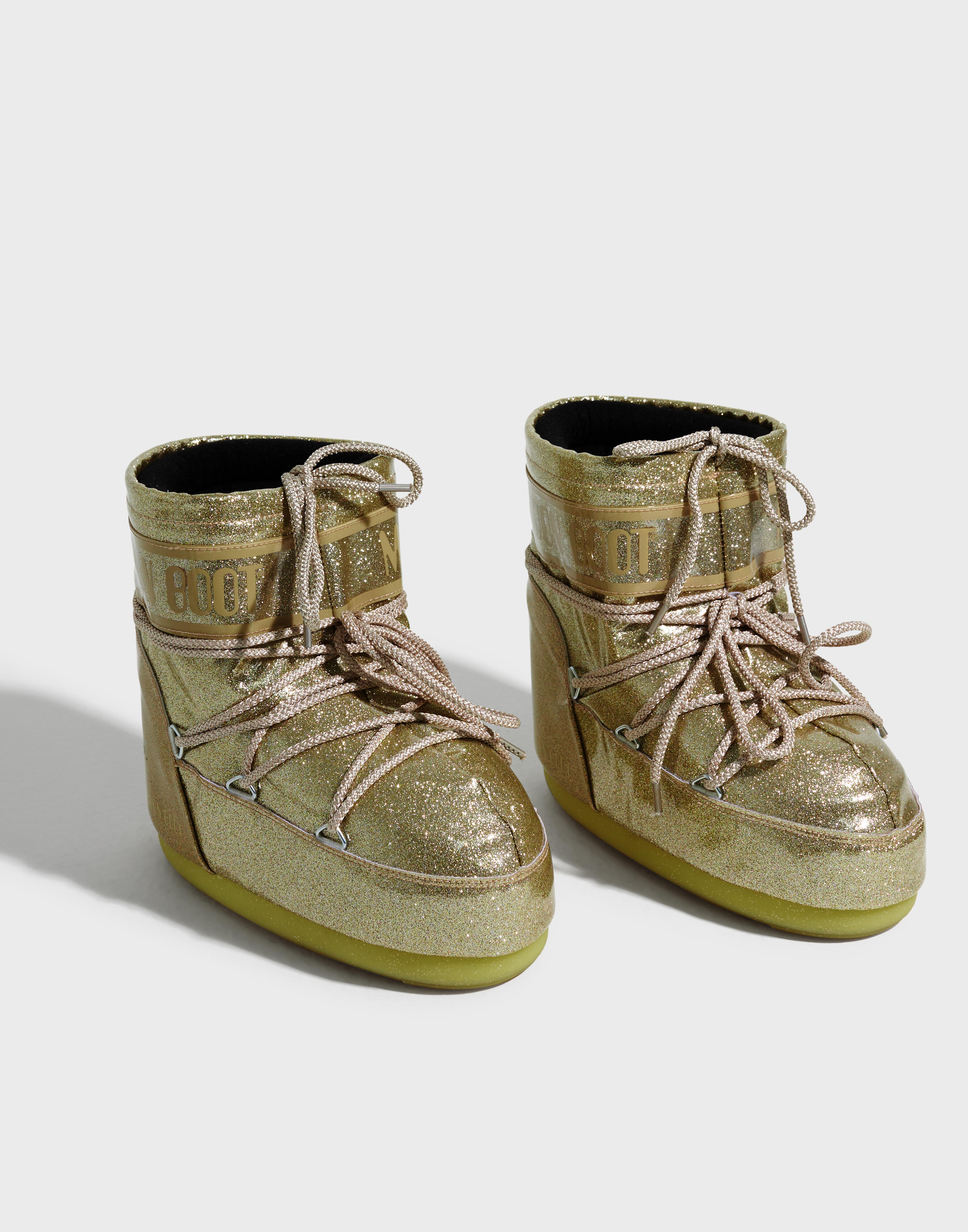 「MOON BOOT」ICON LOW グリッターコーティングシェル MOON BOOT Icon Low Glitter coated-shell snow boots | NET-A