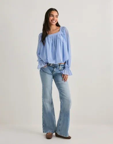 VERO MODA Vmtilly Ls Square Neck Top Jrs Ga toppar dam – bild 2