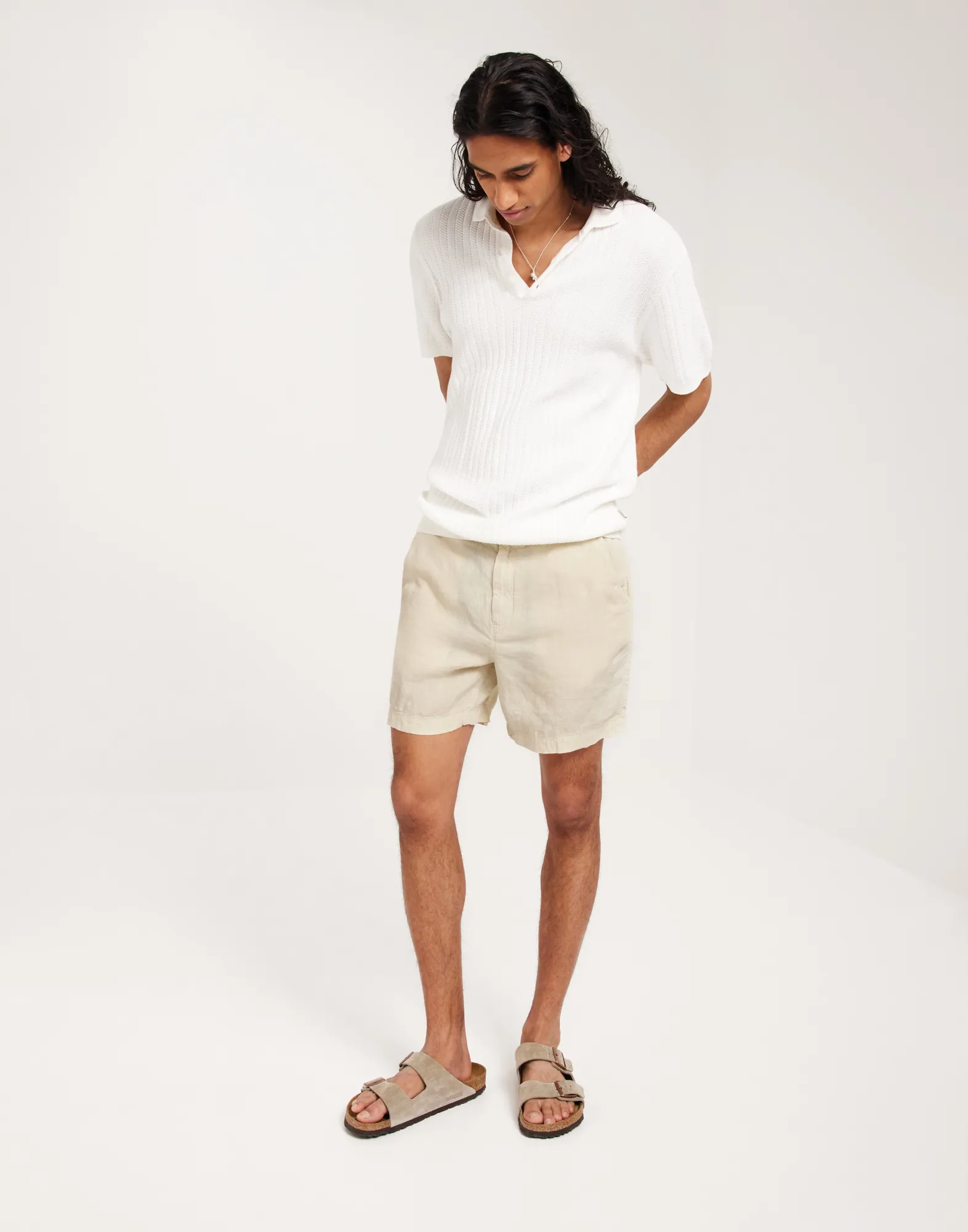 STUDIOS OVERDYED LINEN SHORT