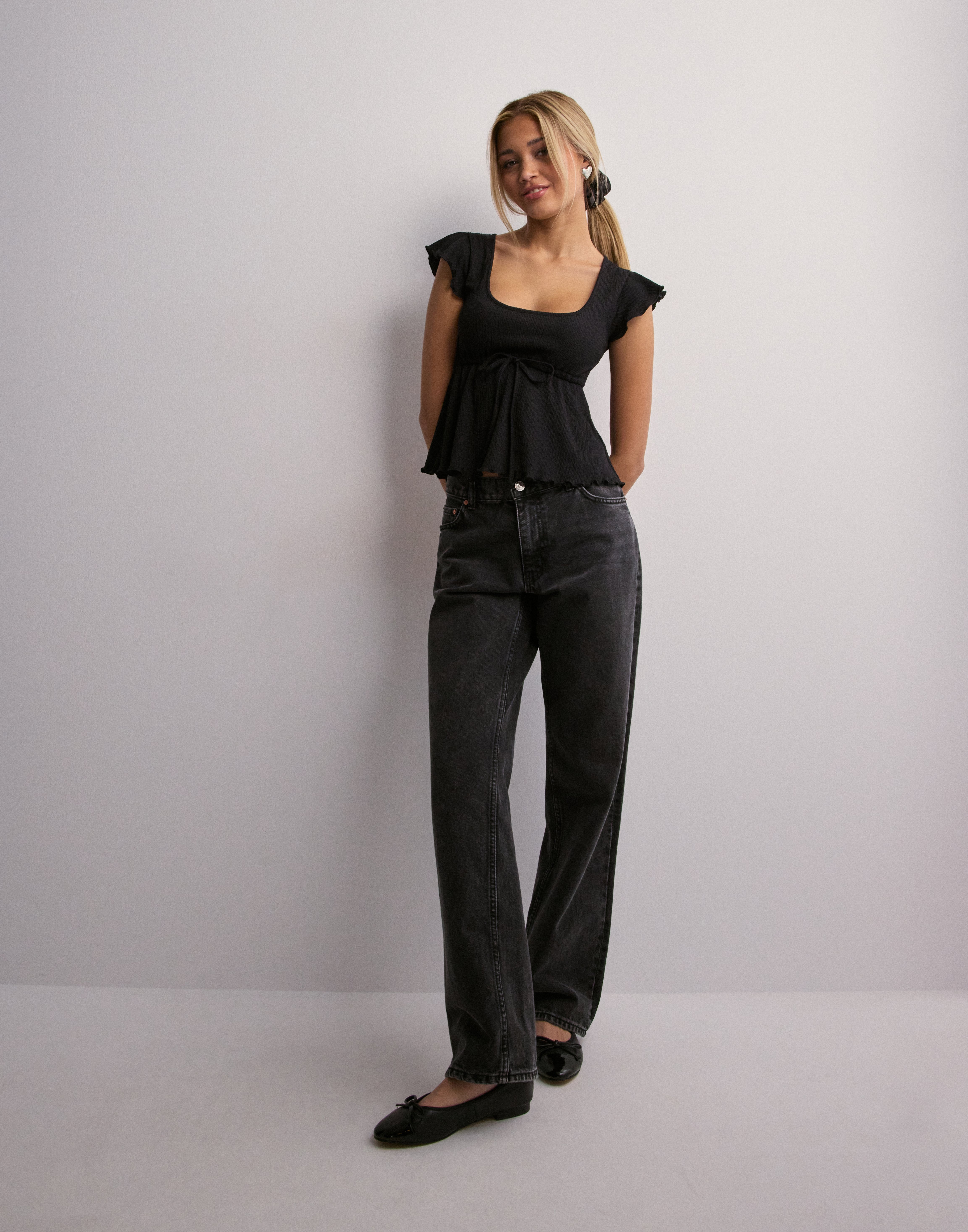 トップス JILTU petit frill tee size1 black blue petit frill tee – JILTU