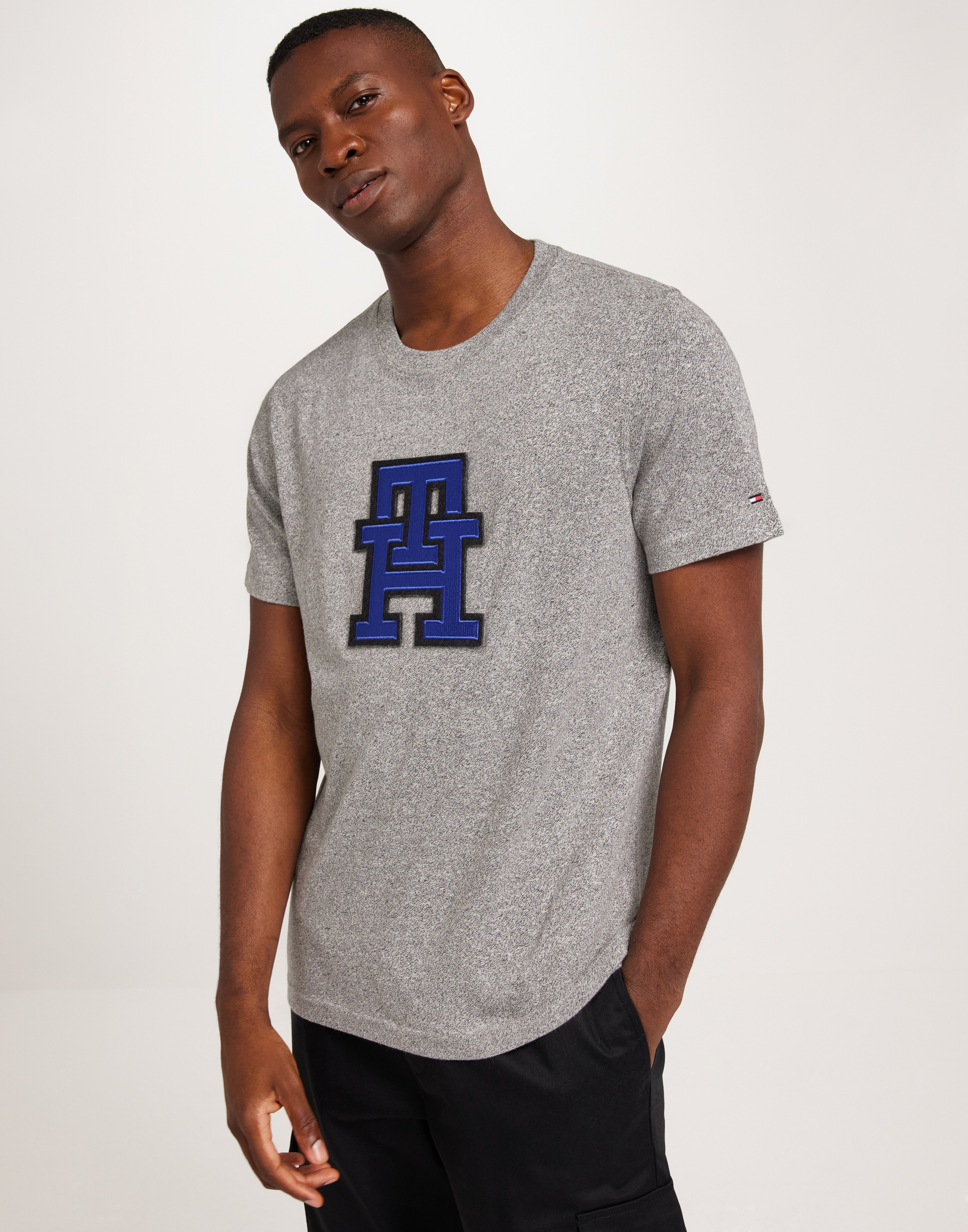 Tommy Hilfiger Monogram Mouline Tee T-Shirt & Singletter Grå