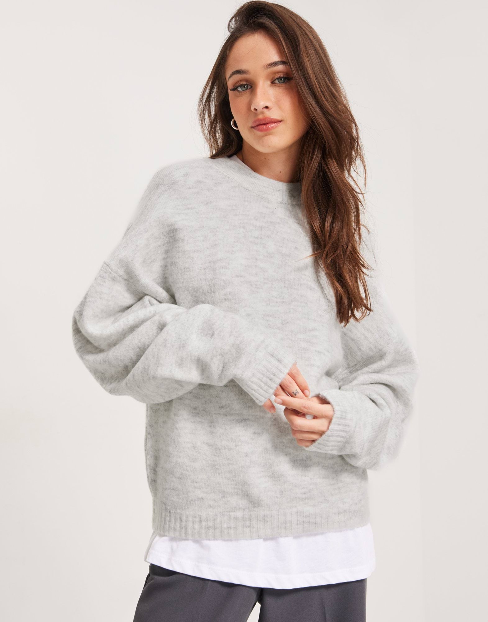 Sleeve Focus Knit Sweater