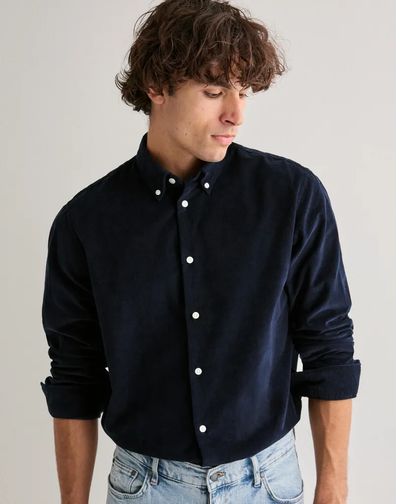 Selected Men Slhregdanni Cord Bd Ls Shirt Noos Manchesterskjortor skjortor & blusar herr – bild 3