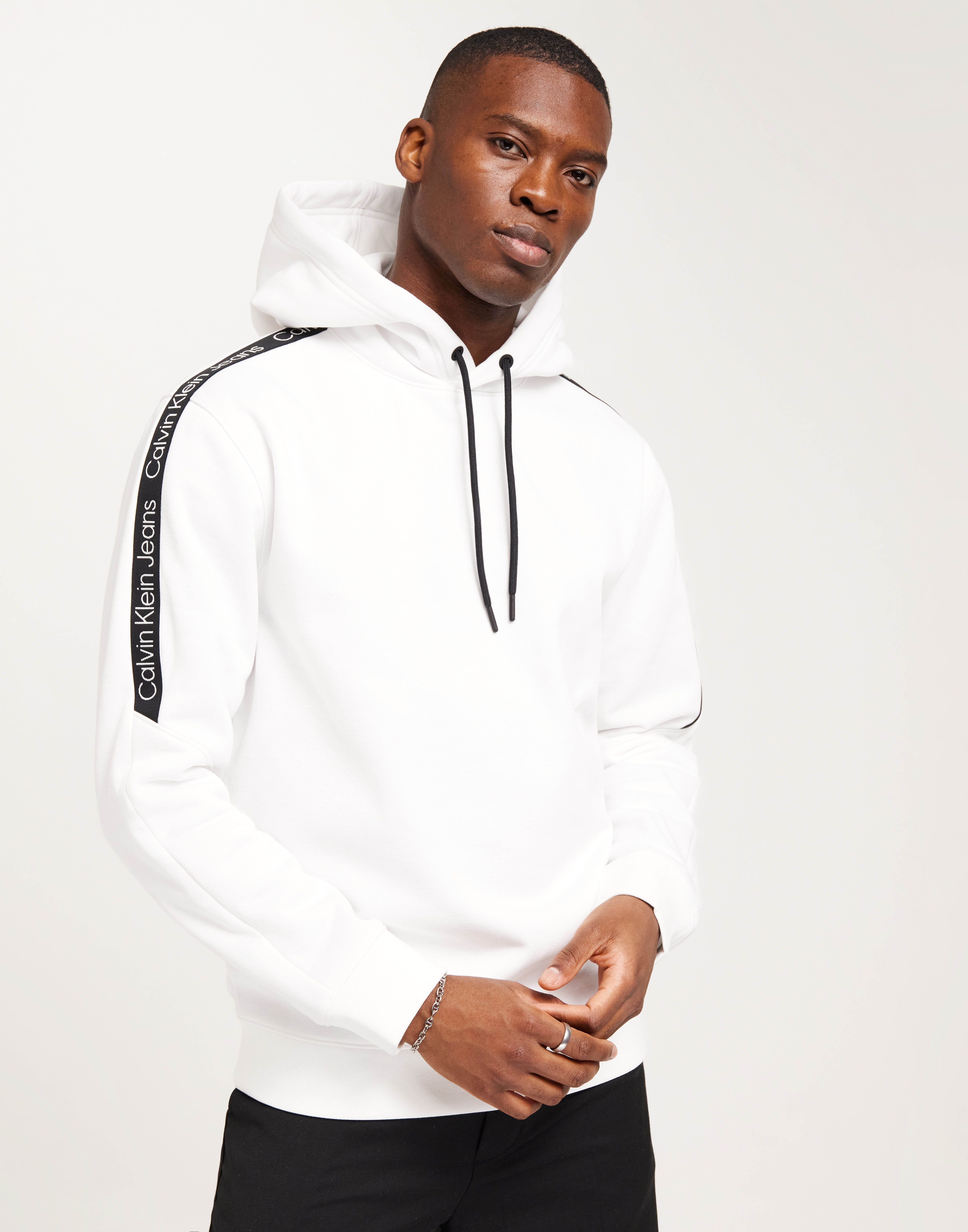 Buy Calvin Klein Jeans LOGO TAPE HOODIE - Bright White | NLYMAN