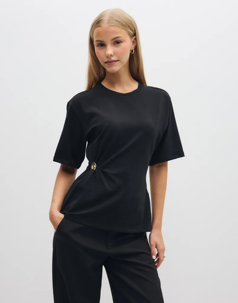 Pcsigne Ss Detail T-Shirt Jrs D2D