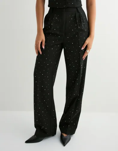 Pieces - Sort - Pcmichelle Rhinestone Hw Pant