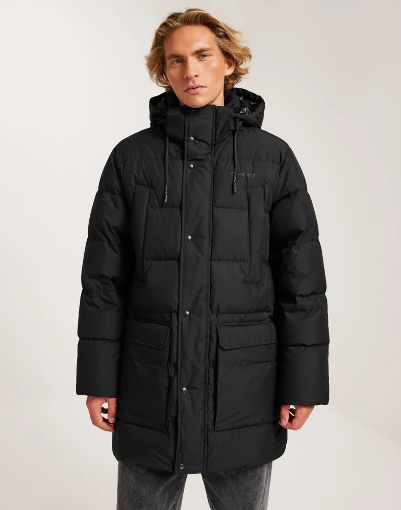 GANT Dames D2. MID Length DOWN Jacket, Evening Blue, XS