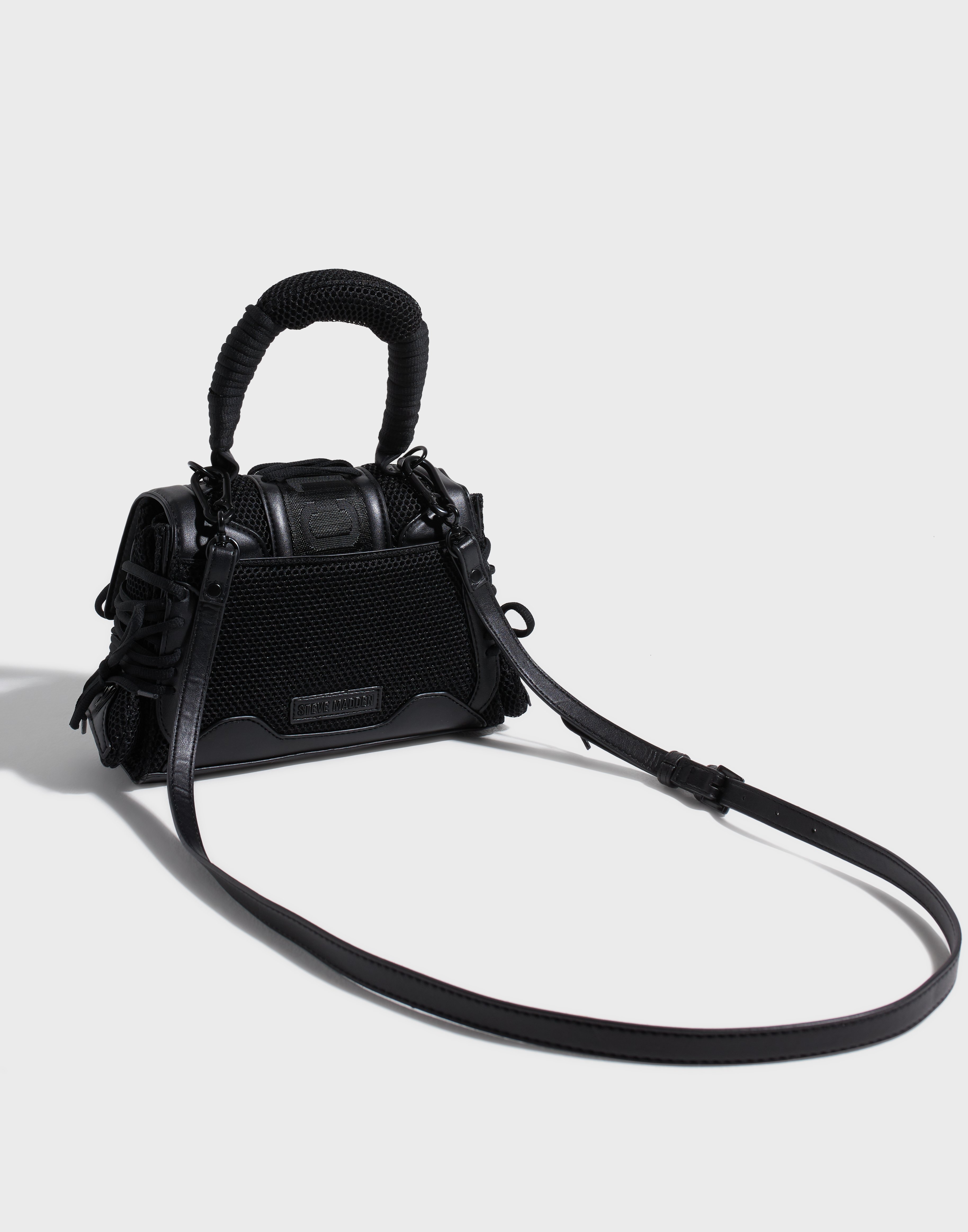 【Steve Madden】 BDIEGO ハンドバッグ ニューヨーク発 Black DIEGO Black Women's Handbag with Crossbody Strap – Steve Madden