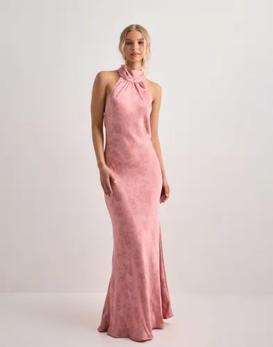 Neo Noir - Rosa - Fiona Pattern Satin Dress