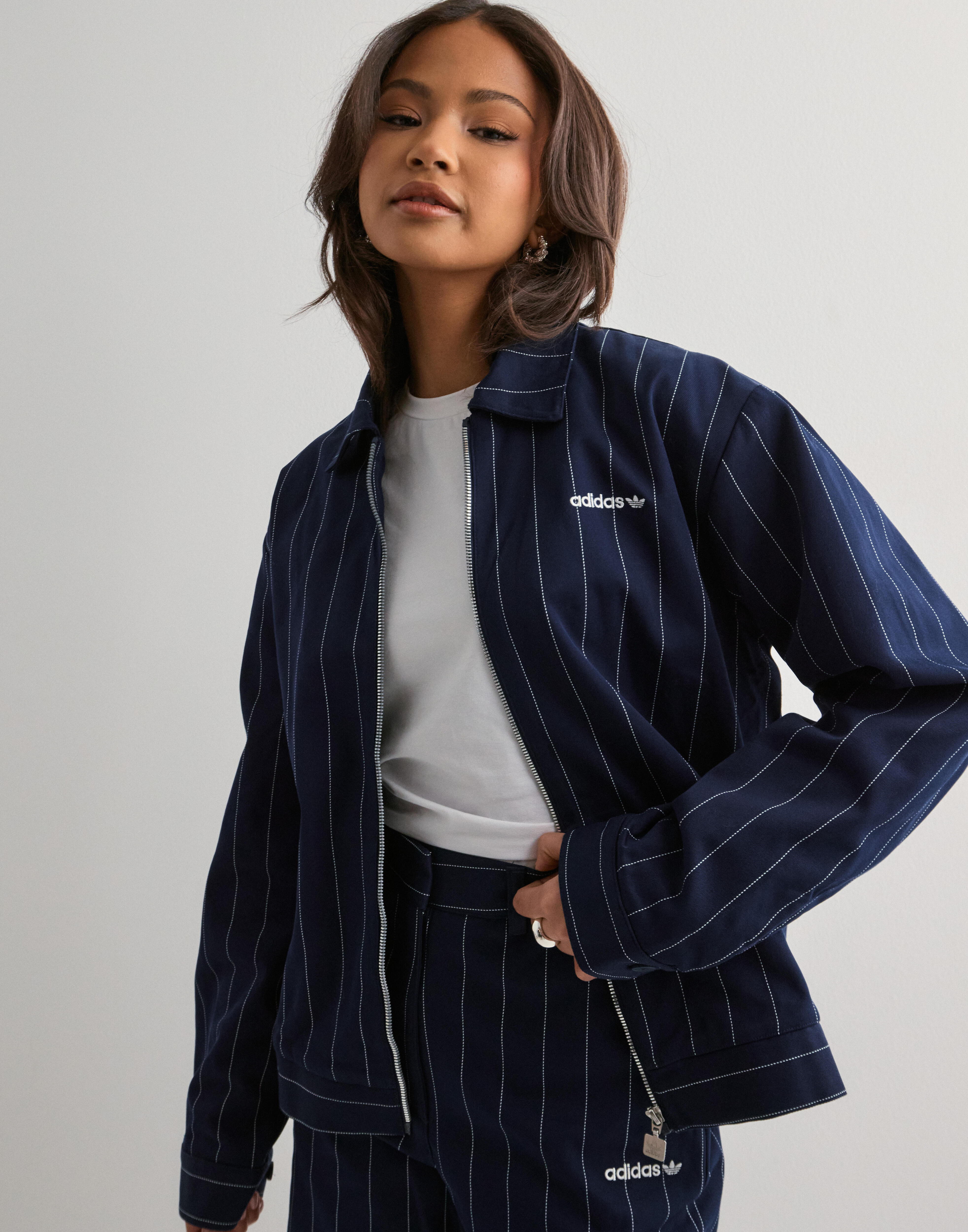 Buy Adidas Originals PINSTRIPE H JKT - Navy | Nelly.com