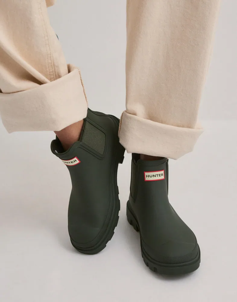 Hunter x Target Olive Green Neoprene Chelsea Ankle Rain Boots- Size 8M/9W Men main image 4