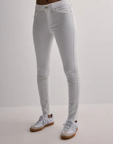 Only - Hvid - Onlblush Mid Sk Raw Ank REA0730NOOS