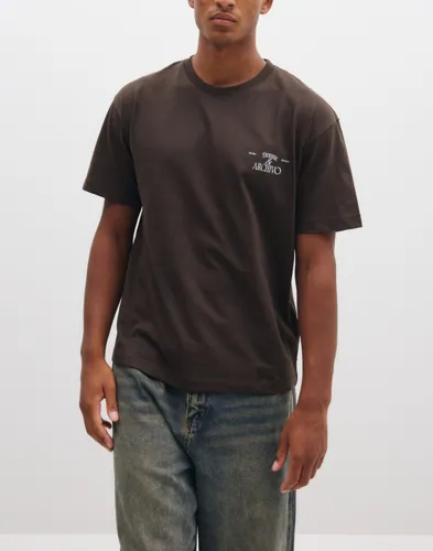 Jack & Jones Jorsalamanco Photo Back Tee Ss Cn S Kortärmade t-shirts Brun
