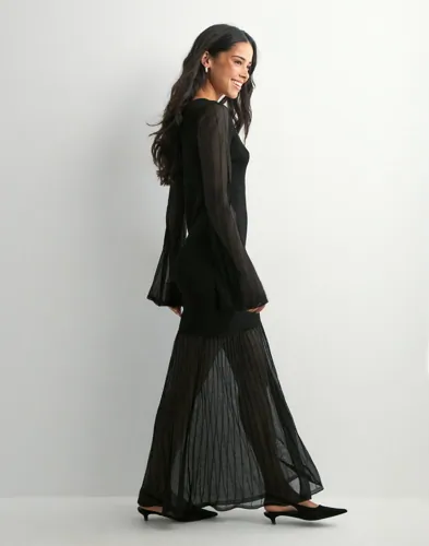 MALINA Haisley sheer knitted maxi dress maxiklänningar dam – bild 3