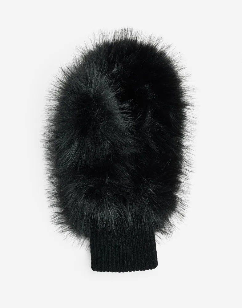 Nelly Faux Fur Mittens handskar & vantar dam – bild 2