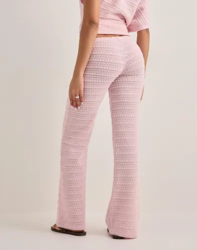 Nelly - Pink - Crochet Low Waist Pants
