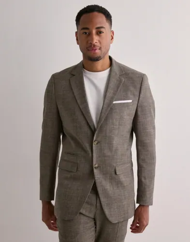 Selected Men Slhslim-Oasis Linen Blz Noos Kavajer bomberjackor herr – bild 2
