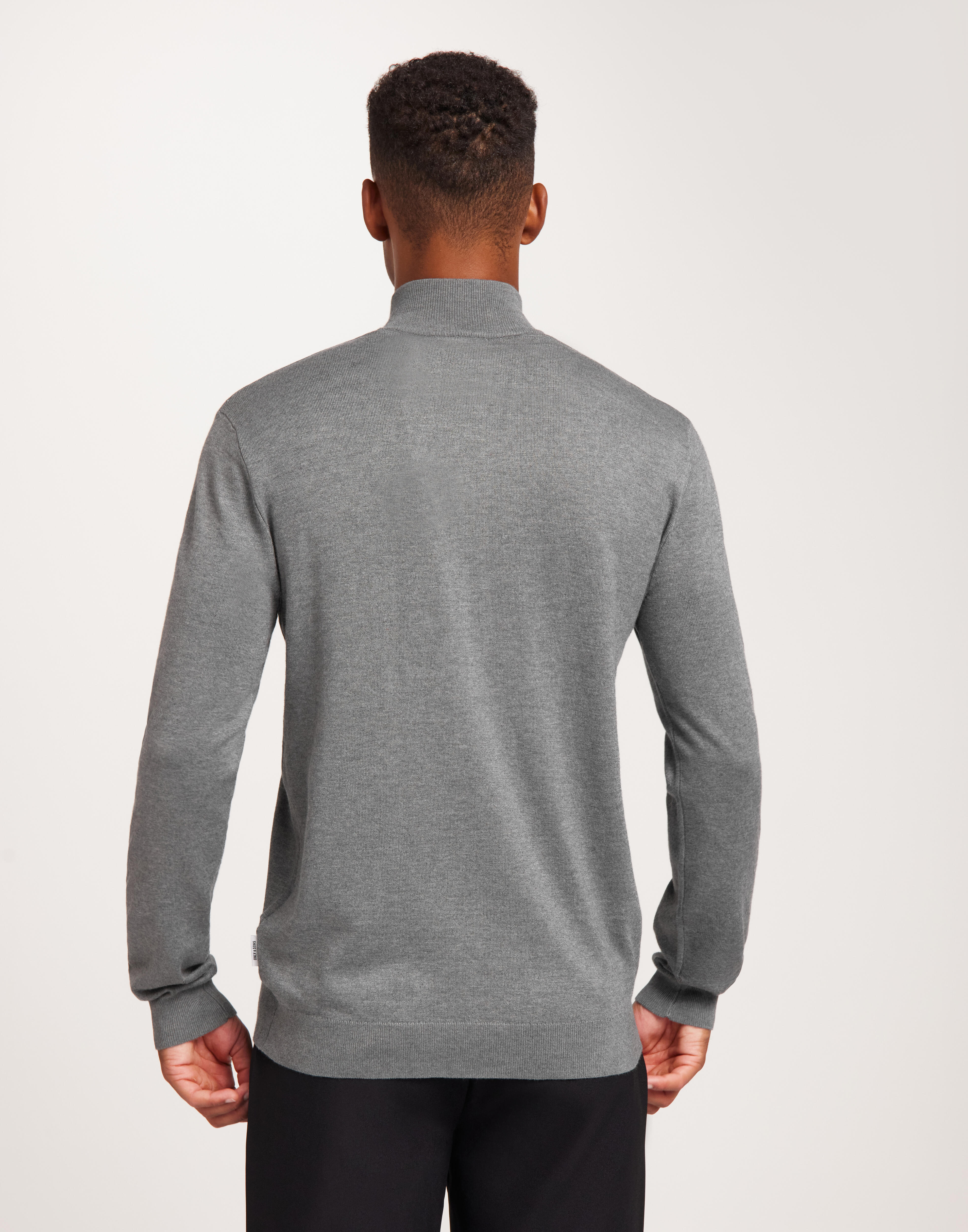 Buy Only & Sons ONSEDWARD REG 7 WOOL HALF ZIP KNIT - Dark