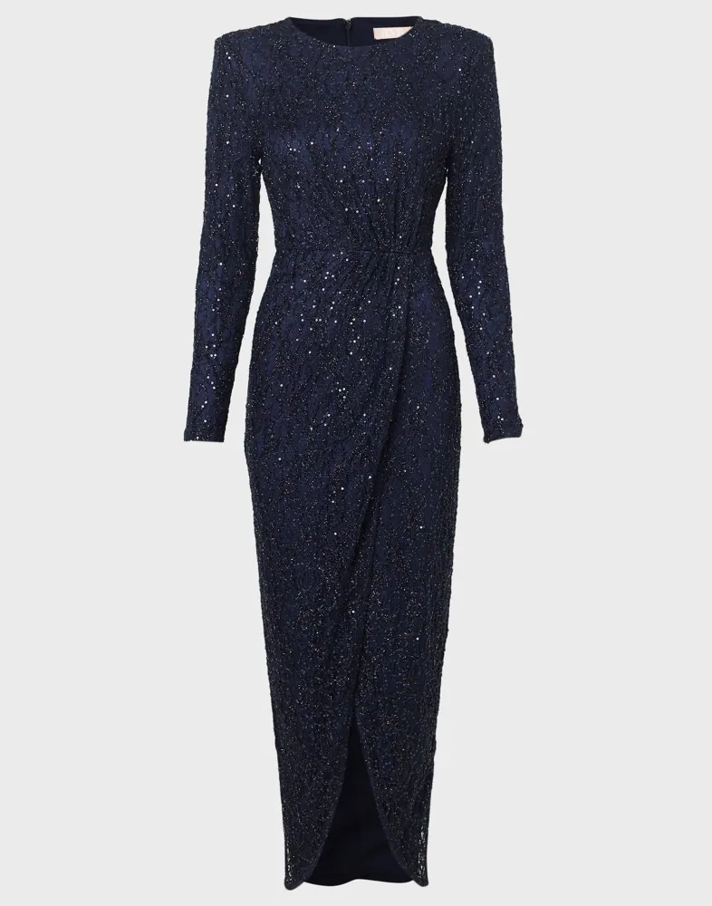 nelly sequin dress Buy Nelly Sequin Wrap Dress - Silver/Black