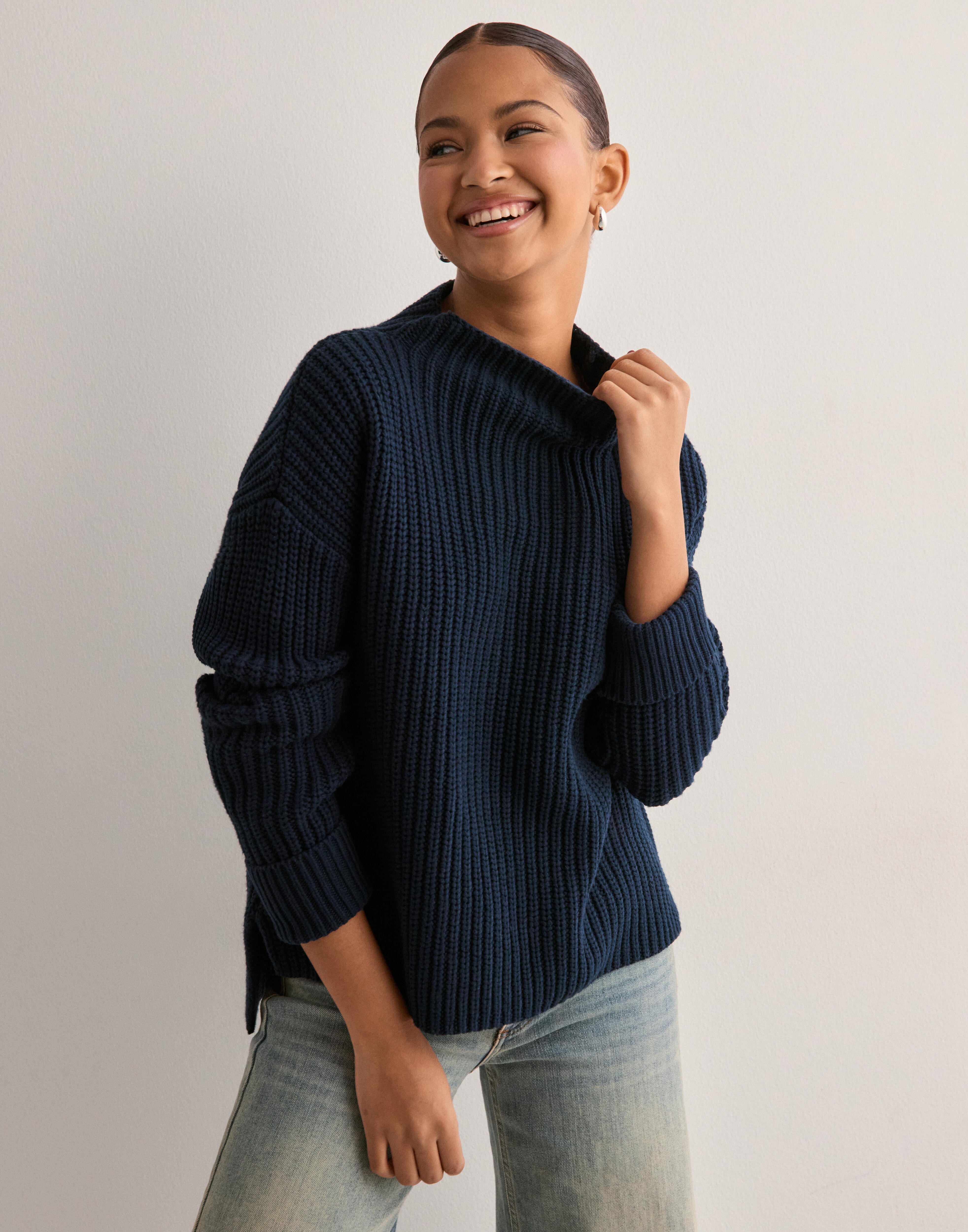 Zwarte SELECTED FEMME Coltrui LYDIA COSTA LS KNIT ROLLNECK