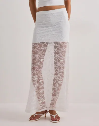 Nelly Lace Maxi Skirt maxikjolar dam – bild 2