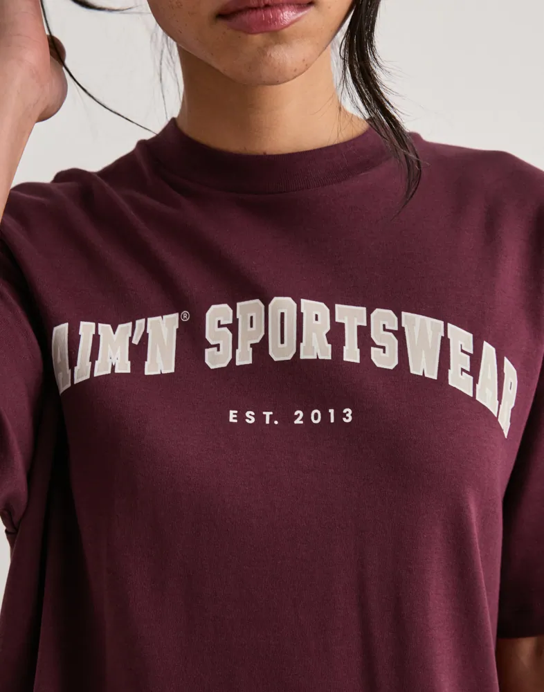 Aimn Varsity Boyfriend T-shirt dam – bild 3