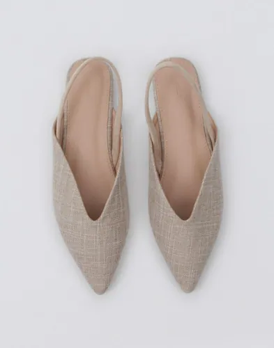 Nelly Deep V-Shape Flat sandaler dam – bild 3