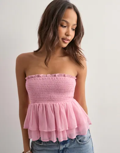 Nelly - Pink - Chiffon Smock Top