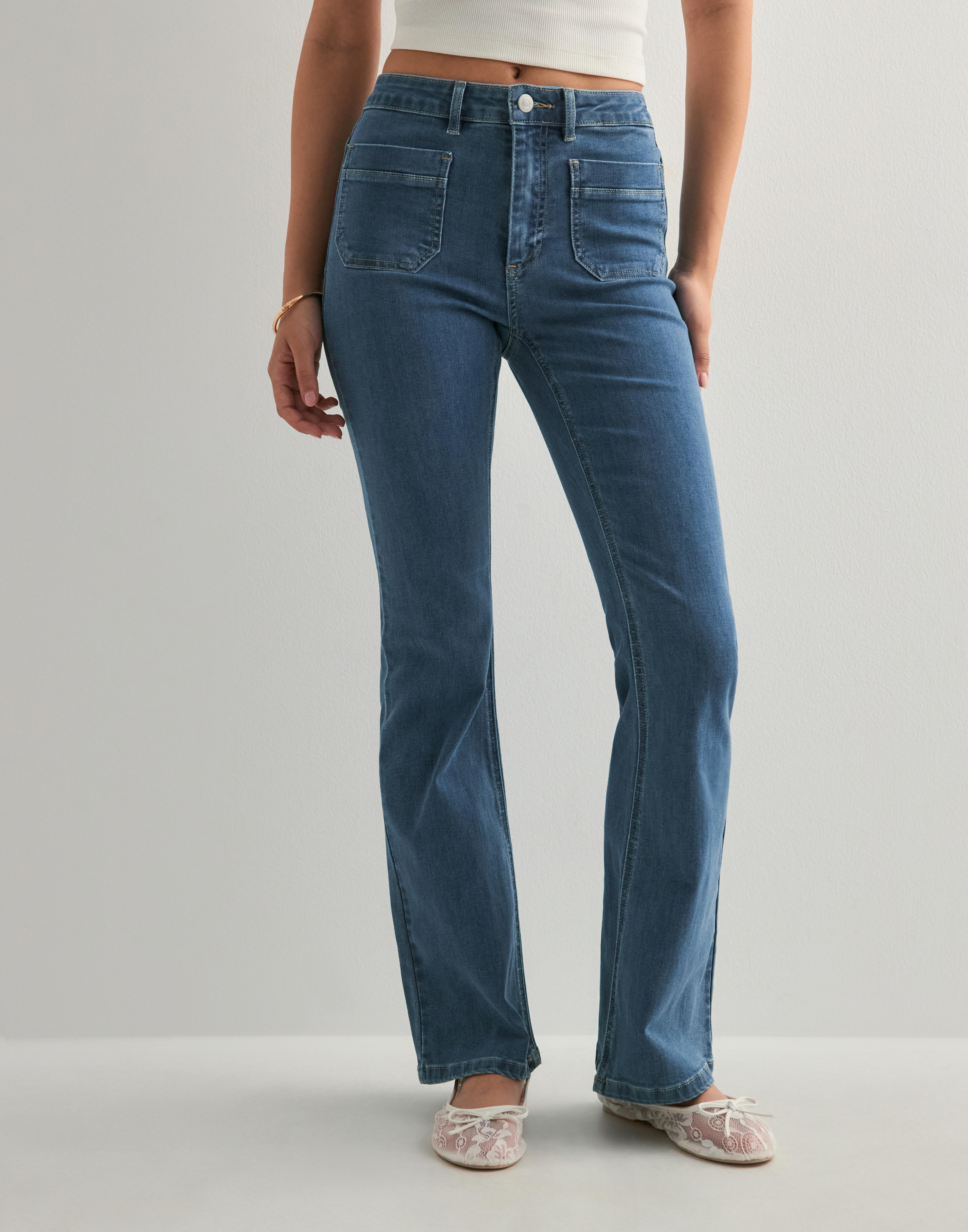 【HI FI FNK】Euro Flared Denim 8d4d09b11281a47490ad144bcec8f0