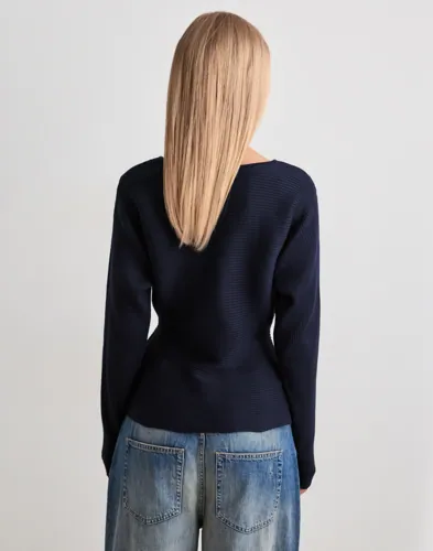 VERO MODA Vmpaulina Ls Boatneck Knit Exp stickade tröjor dam – bild 3