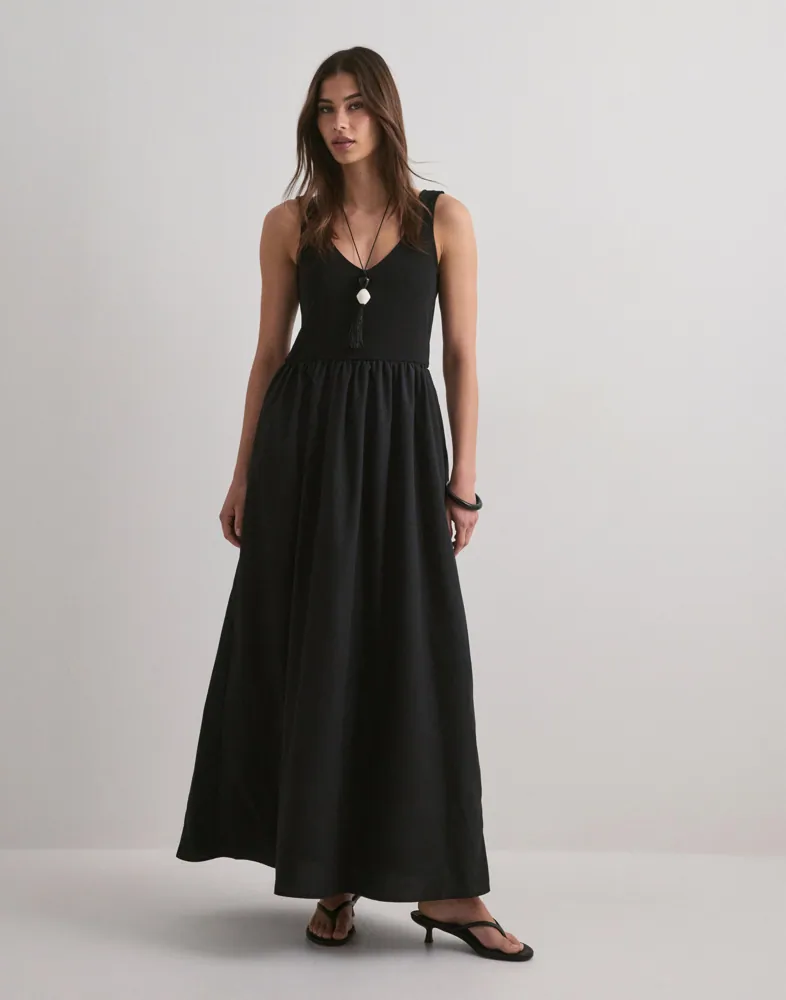 VMVALLY SL LONG DRESS JRS NOOS