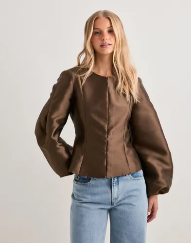 Malina - Brun - Vendela Balloon Sleeve Blouse