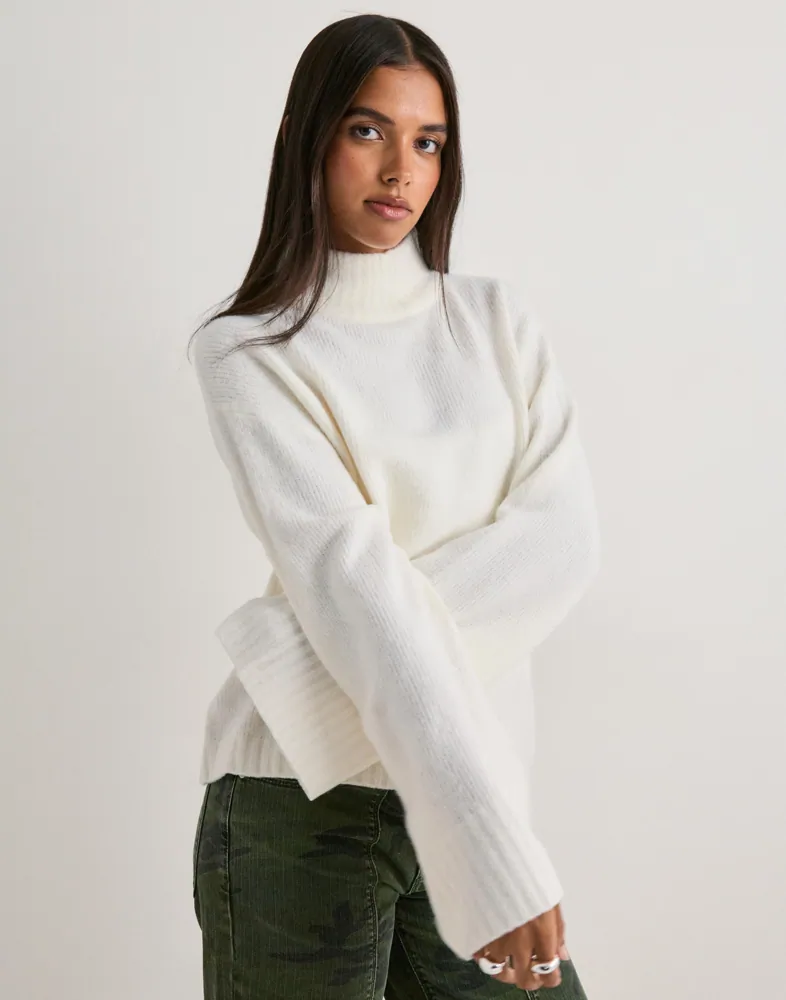 Nelly Wide Sleeve Polo Knit Sweater tröjor dam – bild 2