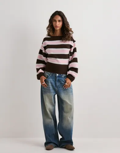 Nelly Striped Knit Sweater stickade tröjor dam – bild 2