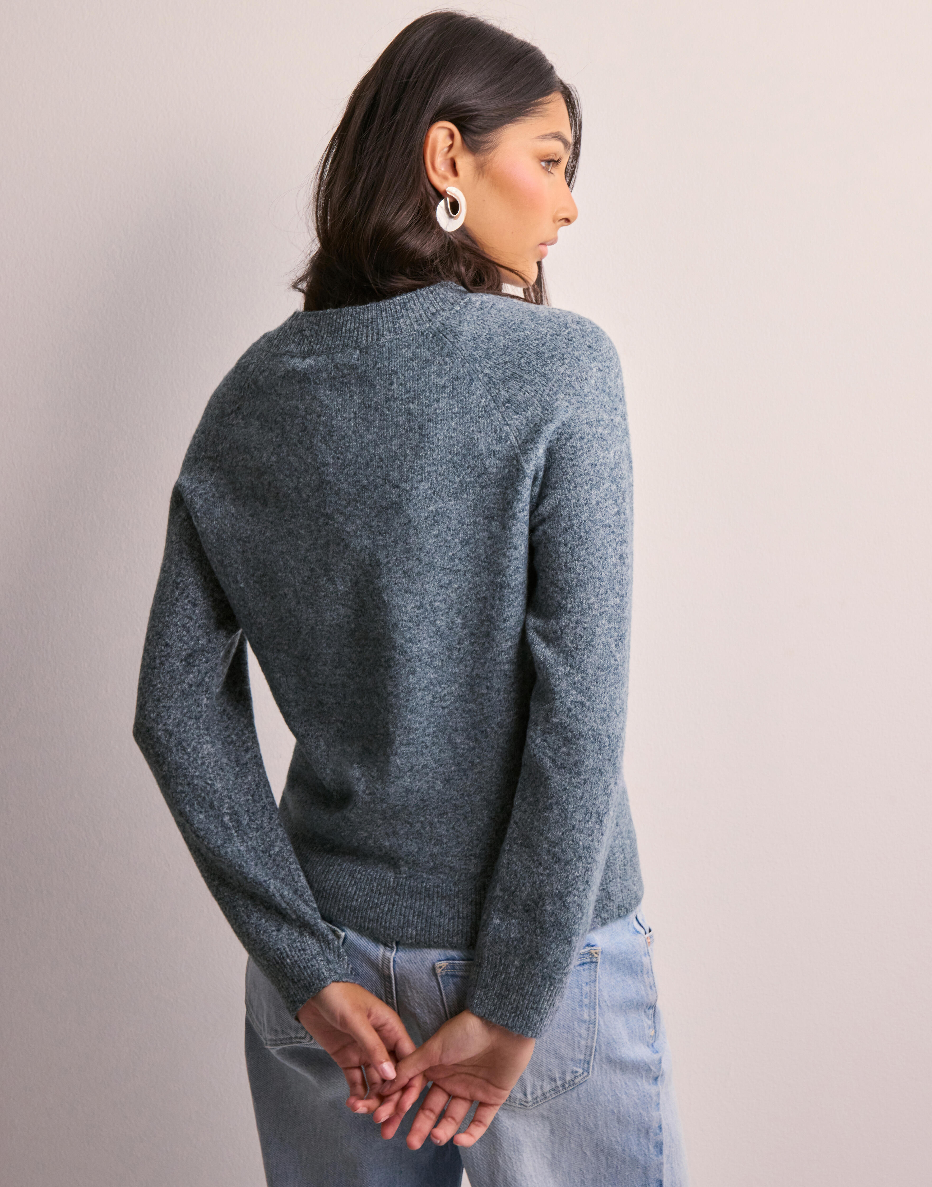 Buy Only ONLJEANETT LIFE L/S OFF SHOULDER CC - Cashmere Blue
