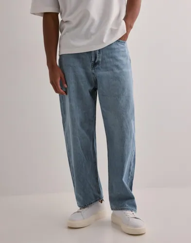 Jack & Jones Iron baggy jeans i blå denim