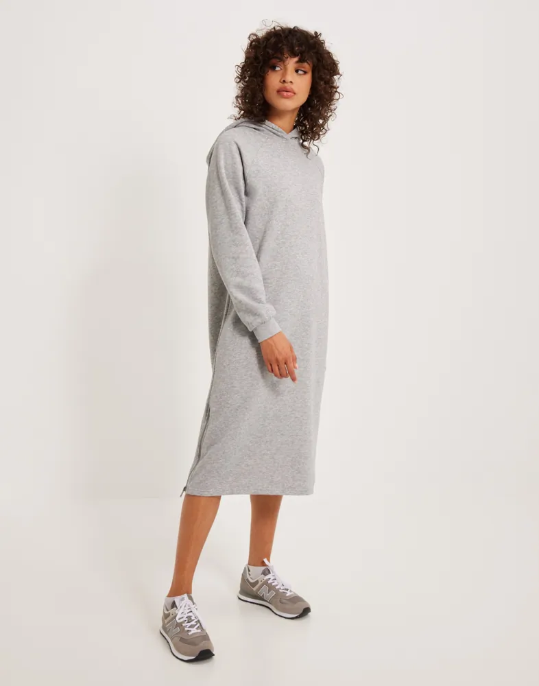 zalando knitted dresses Dress Noisy May Helene Sweat Dress Noisy May Jumper Dress Mottled Dark Grey (Pre-owned) Size_14