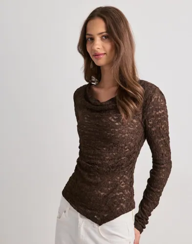 Vero Moda - Brun - Vmtalula Ls Boat Top Jrs Exp