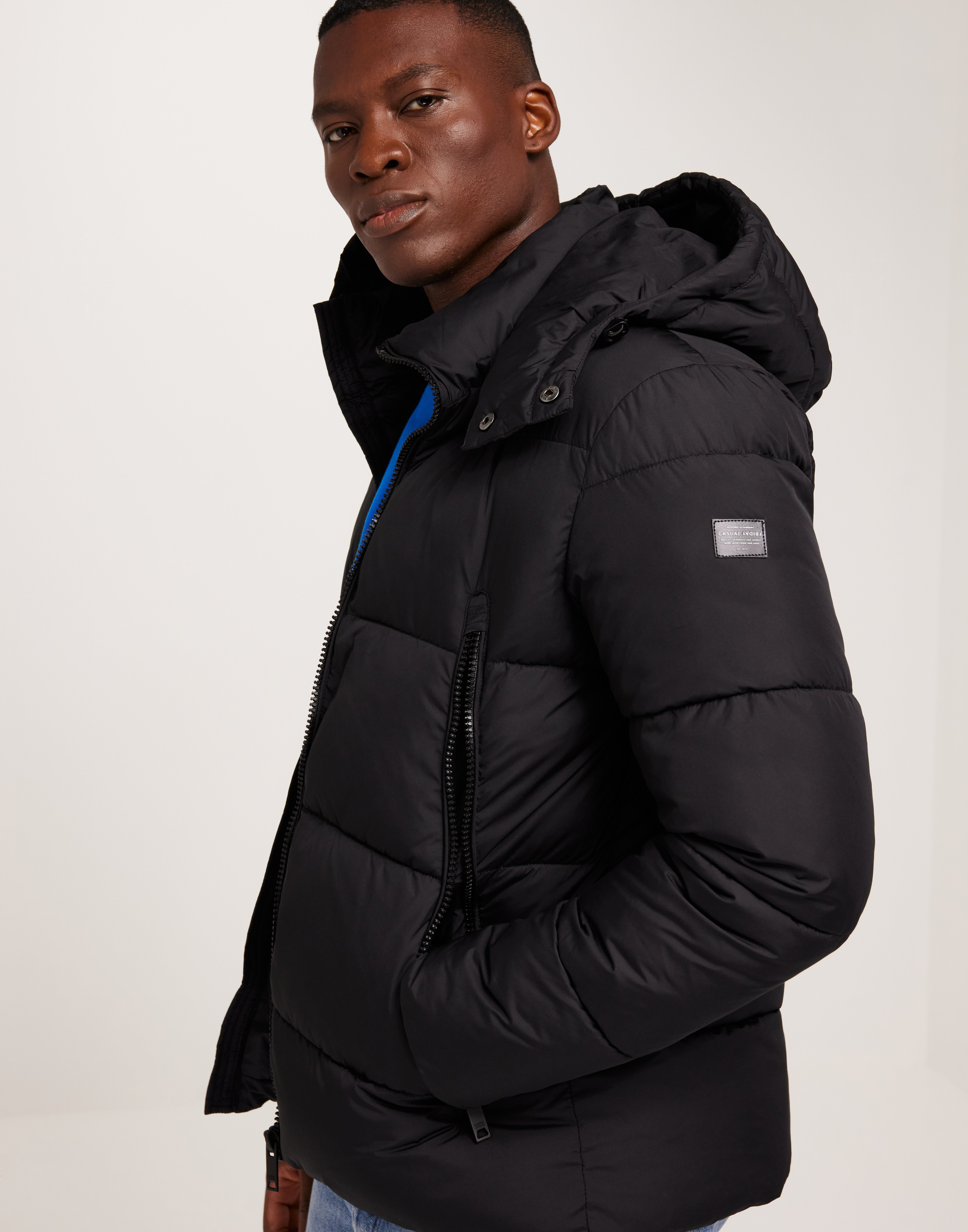 Casual Friday CFWilson 0085 short puffe Puffer jackets Sort