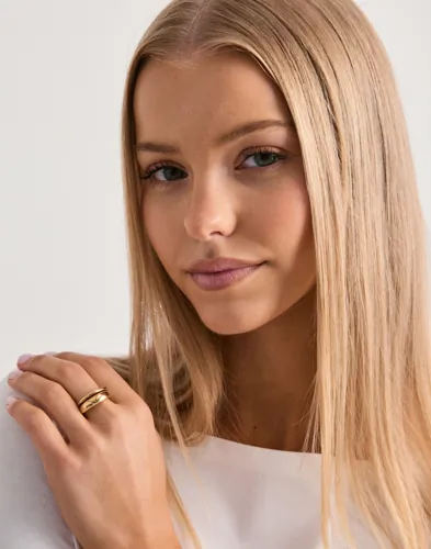 Pilgrim - Guld - Kaisyn Ring, 2-in-1 Set