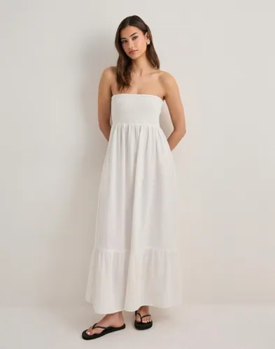 Vero Moda - Hvid - Awalisa Bandeau Ankle Dress Noos