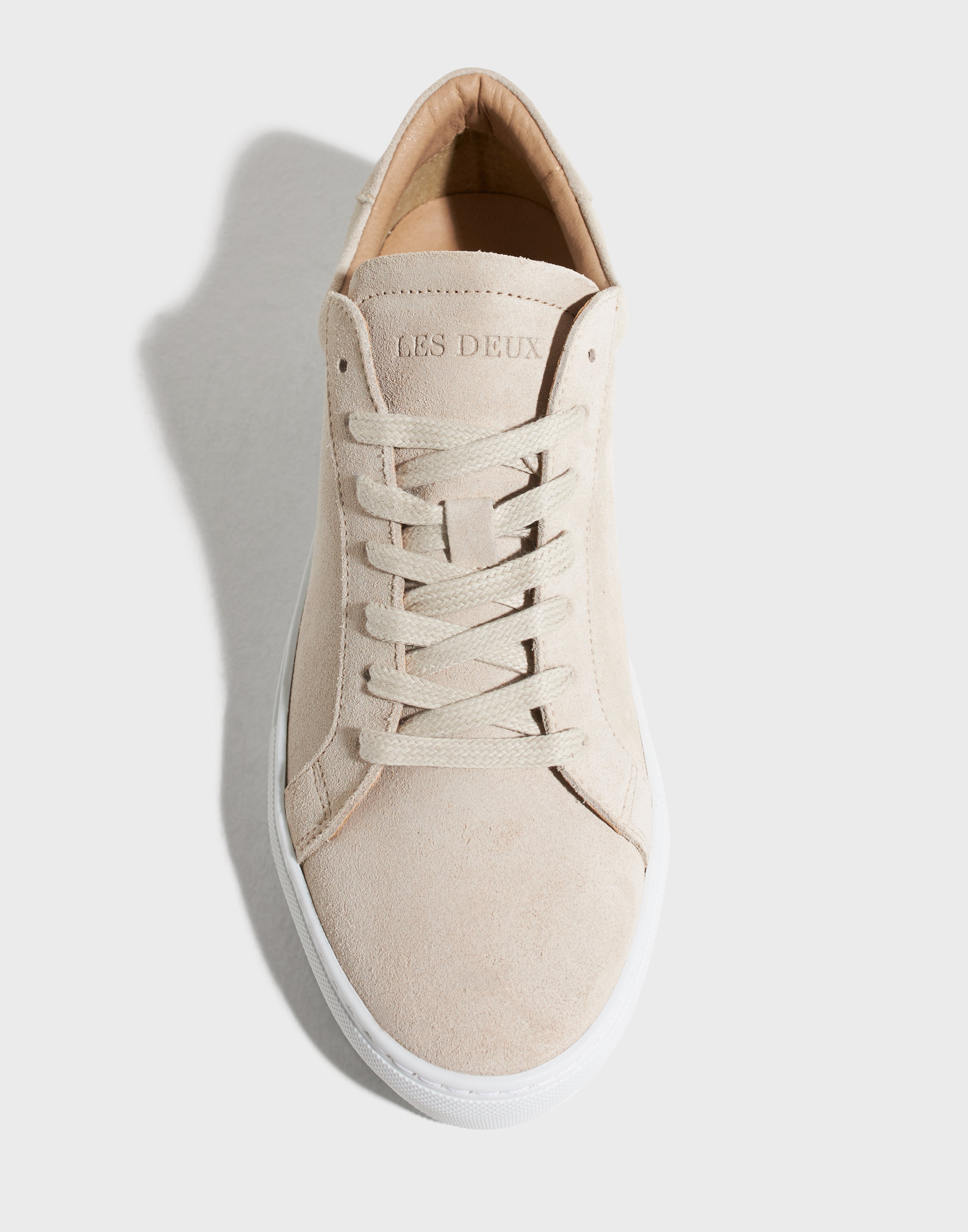 Buy Les Deux Theodor Suede Sneaker - Ivory | NLYMAN