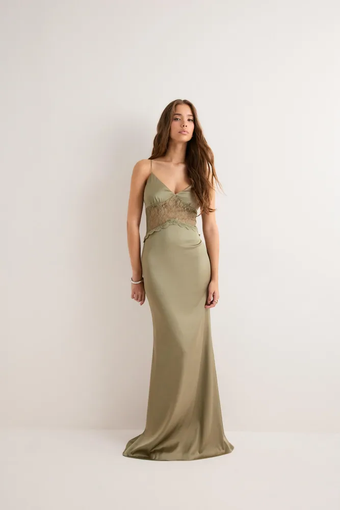 Lace Insert Dress