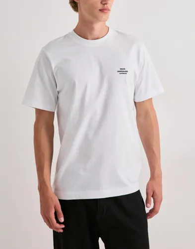 Mads Nørgaard Cotton Jersey Frode Logo Tee Kortärmade t-shirts Vit