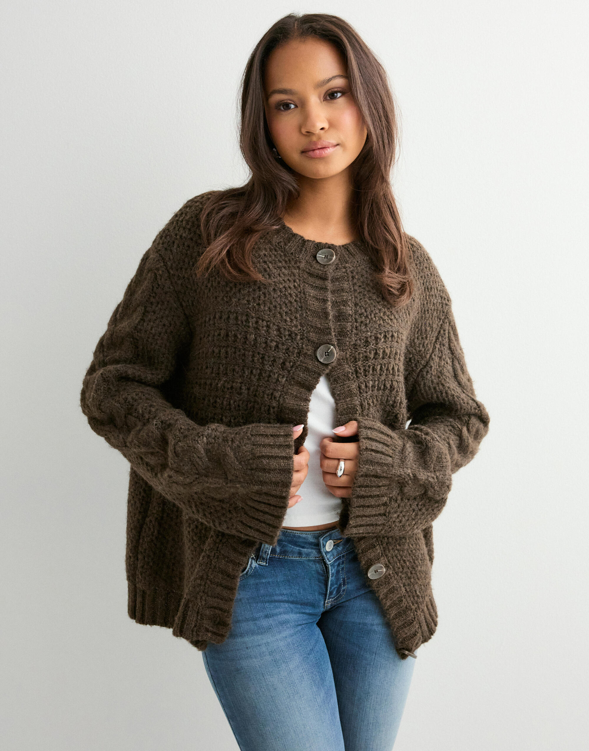 【未使用】Volume Knit Cardigan　L'Appartement Buy Nelly Volume Knit Cardigan - Black | Nelly.com