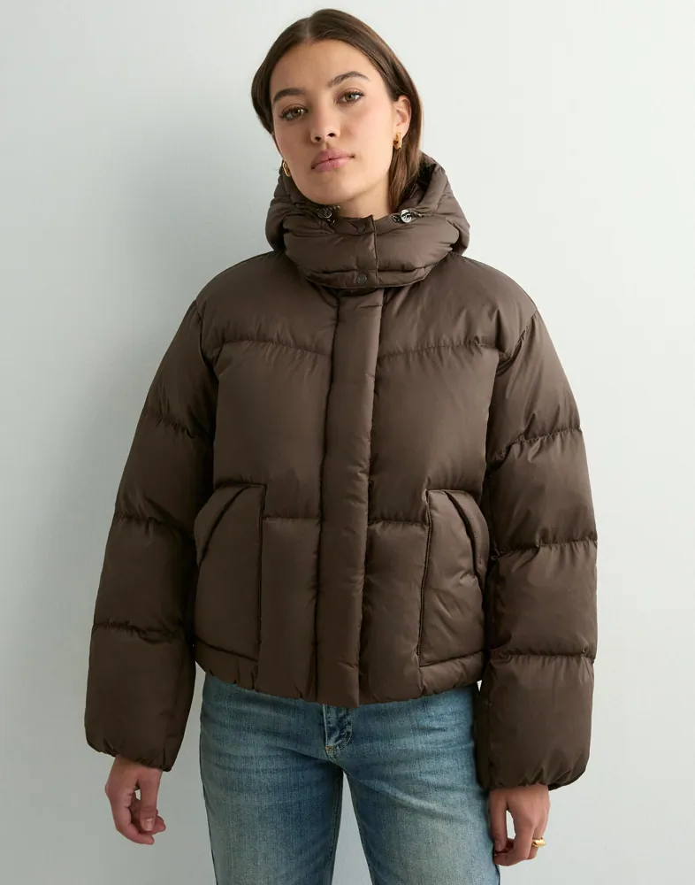 hotsell levi down barstow puffer jacket Buy Levi's WESTERN BUBBLE SHORTIE Brown