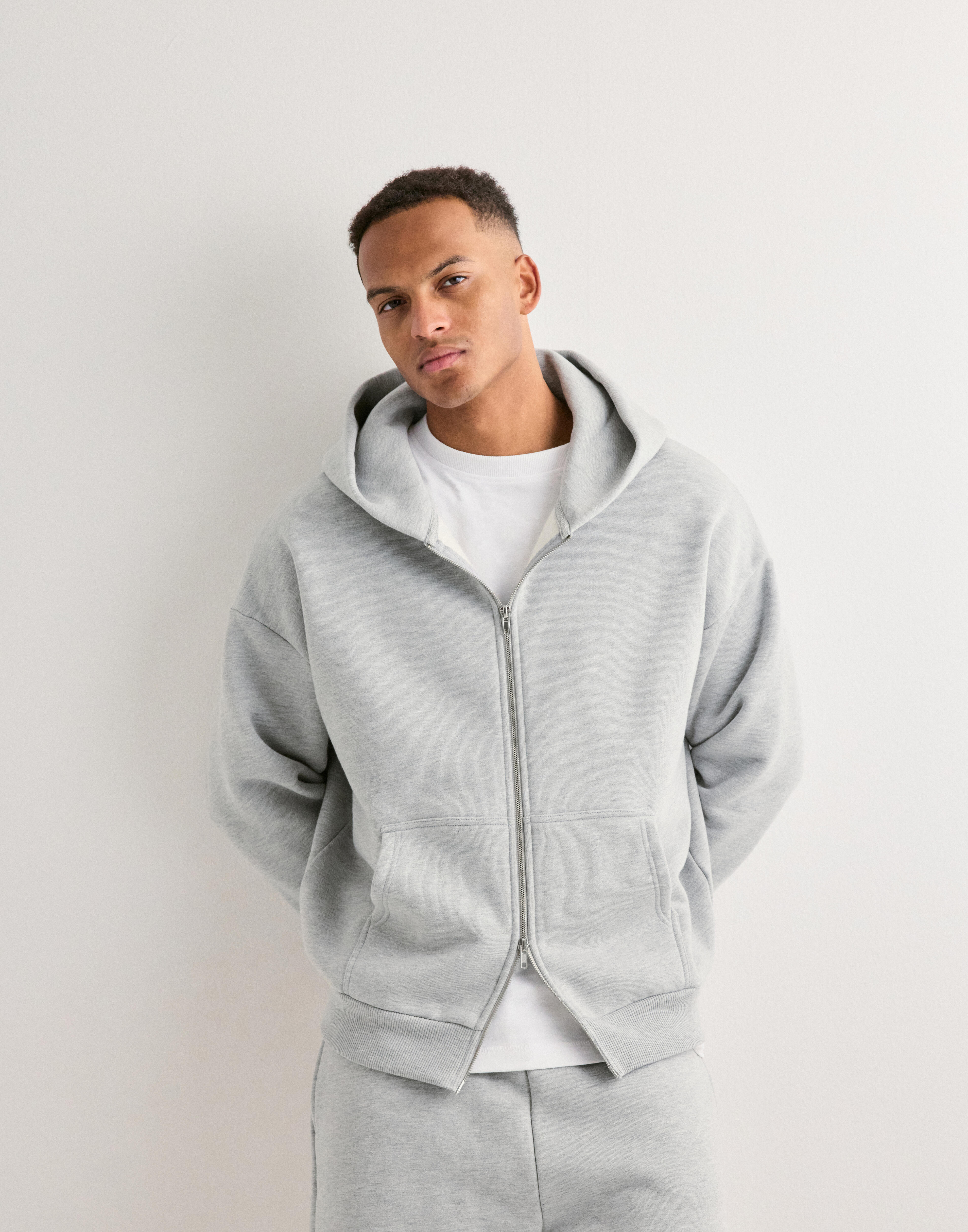 Buy Que Sera Sera Cozy Zip Hoodie - Grey Melange | NLYMAN